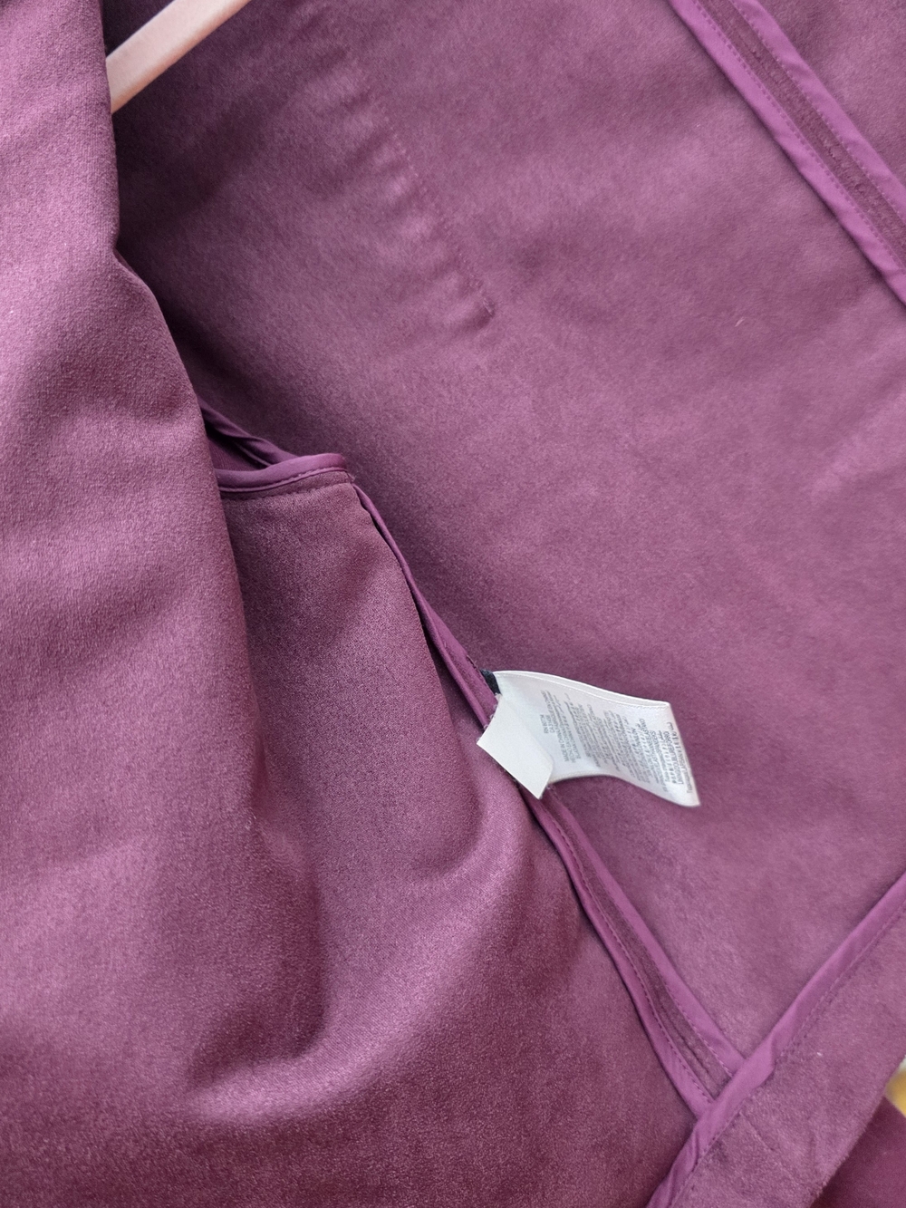 BCBGMAXAZRIA Women's Burgundy Open-Front Draped Blazer Jacket New Small - Picture 9 of 11